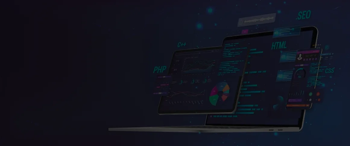 Xsatec web app mobile app and AI development hero background